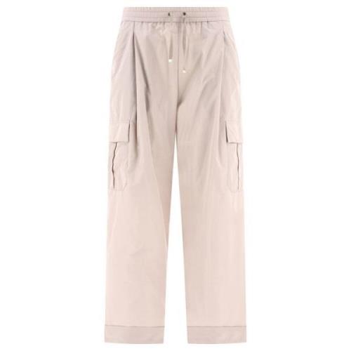 Herno Straight Trousers Pink, Dam