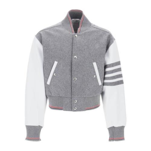 Thom Browne Jackets Gray, Herr