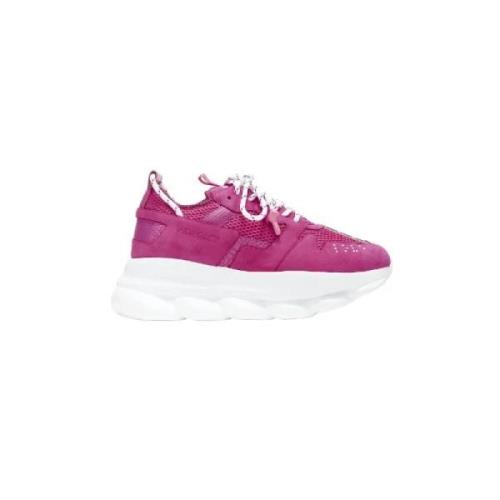 Versace Pre-owned Pre-owned Tyg sneakers Pink, Dam