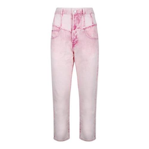 Isabel Marant Straight Jeans Pink, Dam