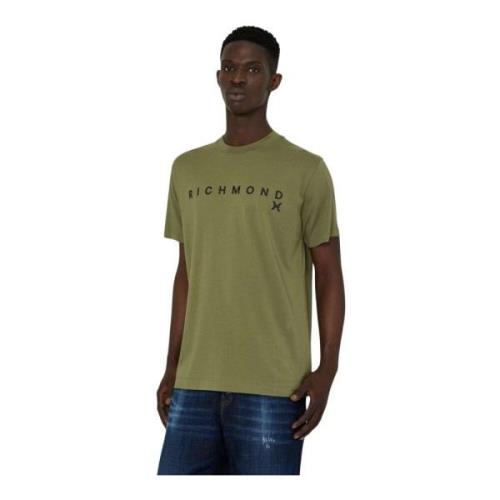 John Richmond T-Shirts Green, Herr