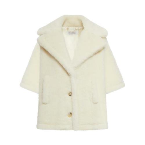 Max Mara Faux Fur & Shearling Jackets White, Dam