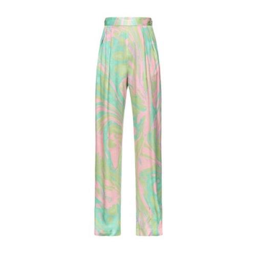 Pinko Wide Trousers Multicolor, Dam