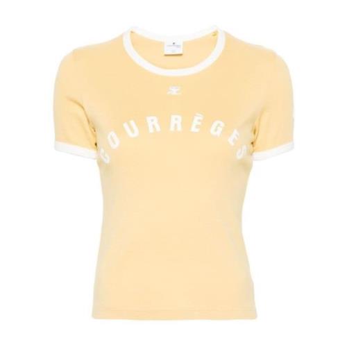 Courrèges T-Shirts Yellow, Dam