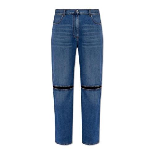 JW Anderson Jeans med logotyp Blue, Dam
