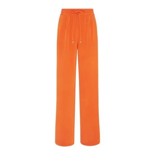 Kiton Wide Trousers Orange, Dam