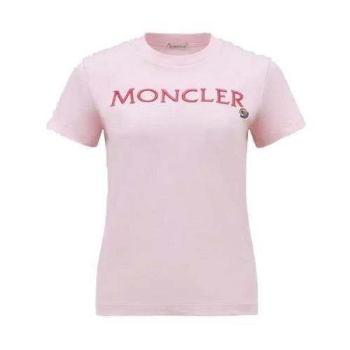 Moncler Maglia Maniche Corte Pink, Dam