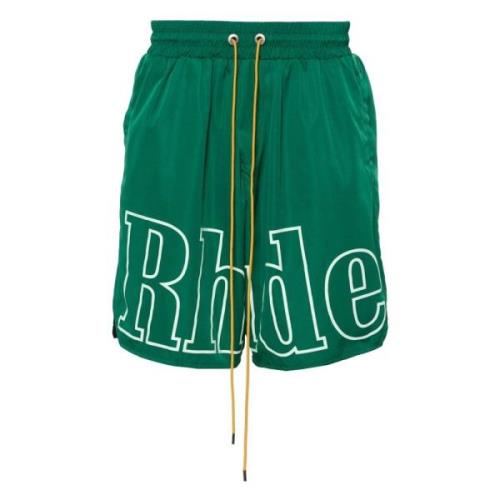 Rhude Casual Shorts Green, Herr