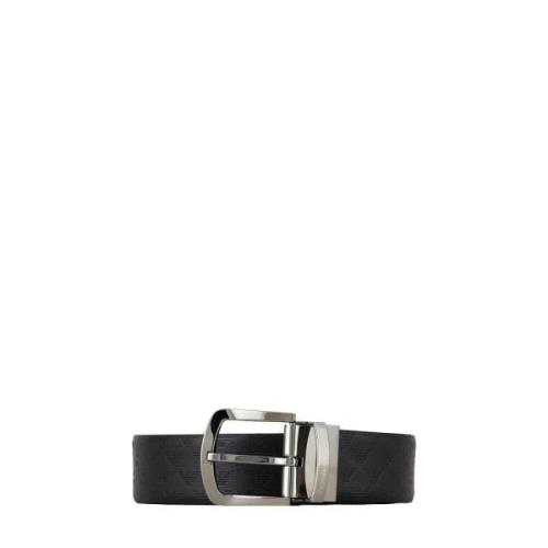 Emporio Armani Belts Black, Herr