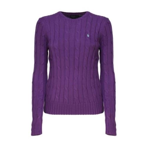Polo Ralph Lauren Round-neck Knitwear Purple, Dam