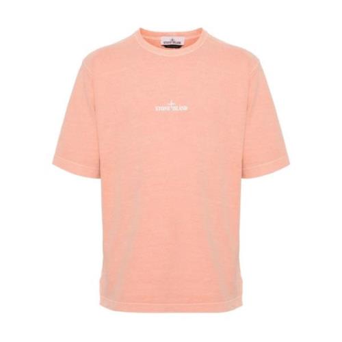 Stone Island T-Shirts Pink, Herr