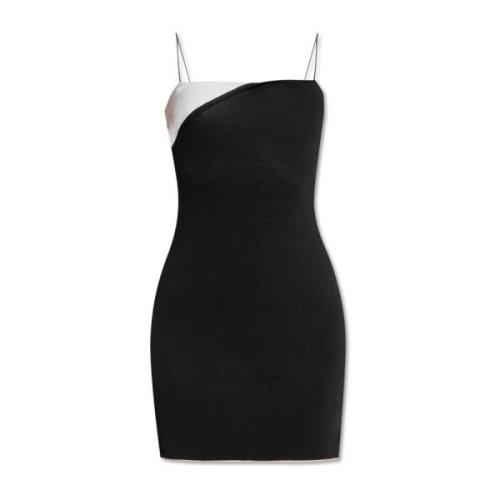 Jacquemus Aro slip klänning Black, Dam