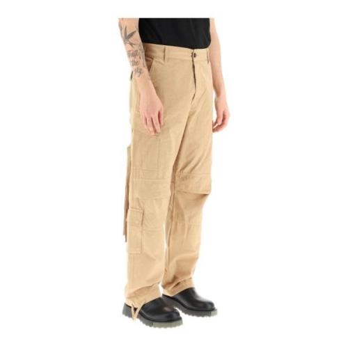 Darkpark Straight Trousers Beige, Herr