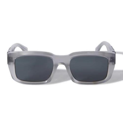 Off White Fyrkantig Ram Solglasögon Hays 10907 Gray, Unisex