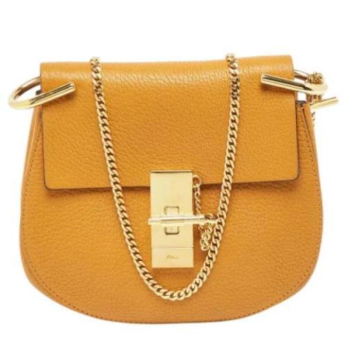 Chloé Pre-owned Pre-owned Laeder axelremsvskor Yellow, Dam