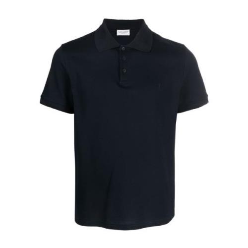 Saint Laurent Polo Shirts Blue, Herr