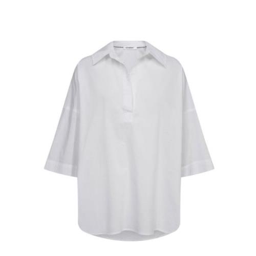 Co'Couture Vit Primacc Pullover Skjortblus White, Dam