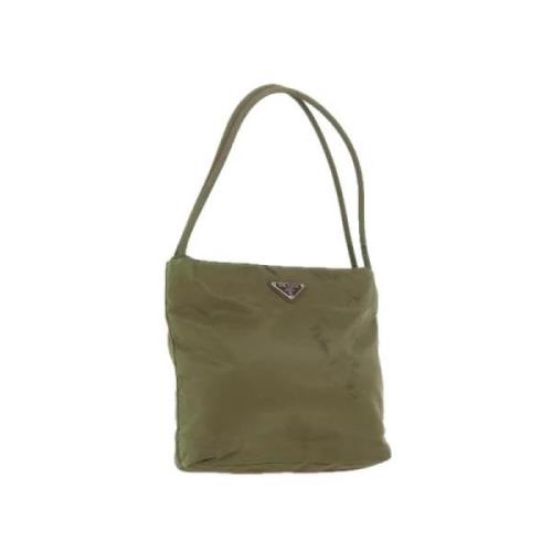 Prada Vintage Pre-owned Nylon prada-vskor Green, Dam