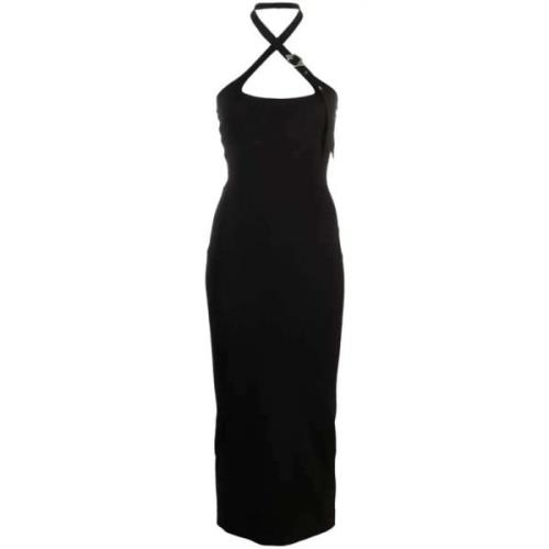 The Attico Midi Dresses Black, Dam