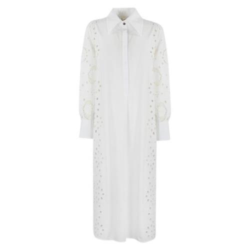 Liviana Conti Midi Dresses White, Dam