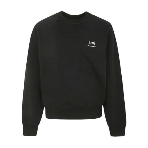Ami Paris Svart Sweatshirt AM Stil 001 Black, Herr