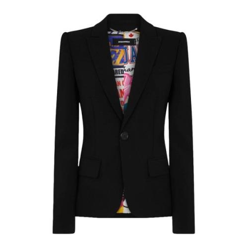 Dsquared2 Coats Black, Dam