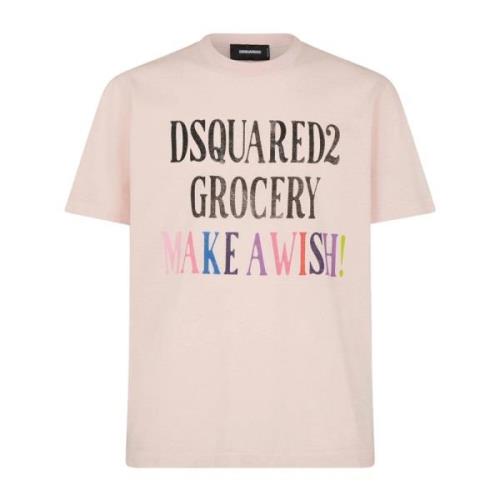 Dsquared2 T-Shirts Pink, Herr