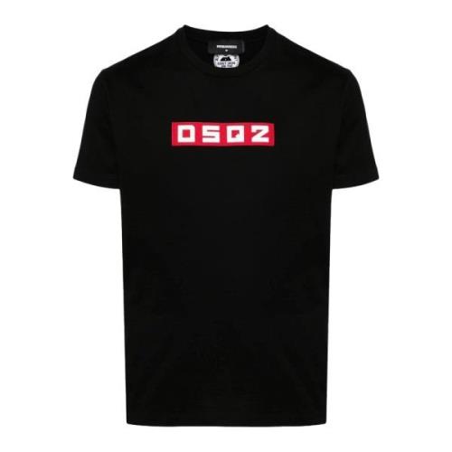 Dsquared2 Svarta T-shirts och Polos Black, Herr