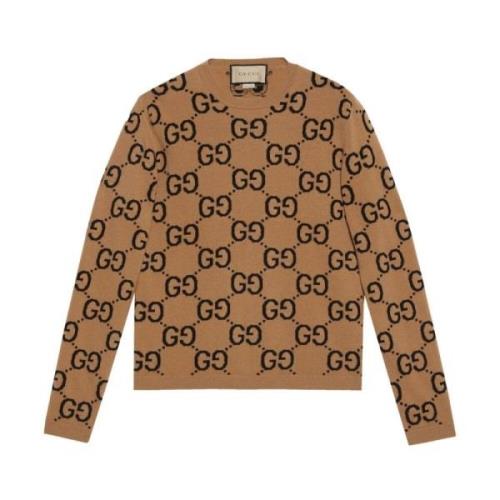 Gucci Supreme Wool Crewneck Sweater Multicolor, Herr