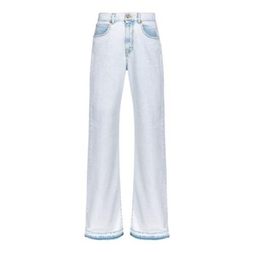 Pinko Wide Jeans Blue, Dam