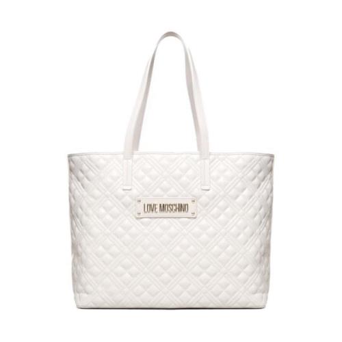 Love Moschino Tote Bags White, Dam