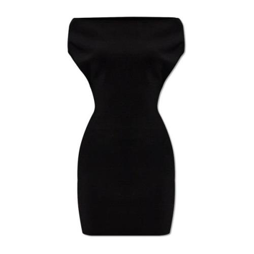 Jacquemus Cubista klänning med bar rygg Black, Dam