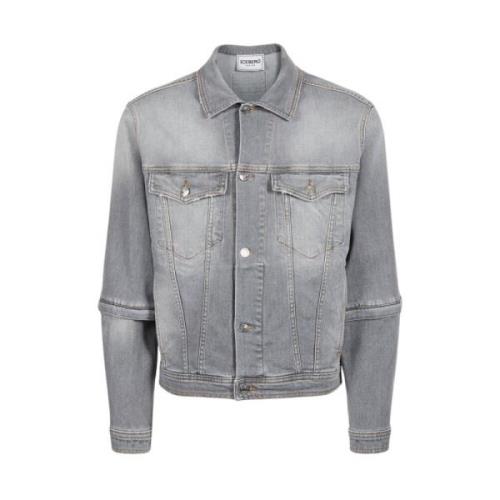 Iceberg Bomber Denim Jacka Gray, Herr