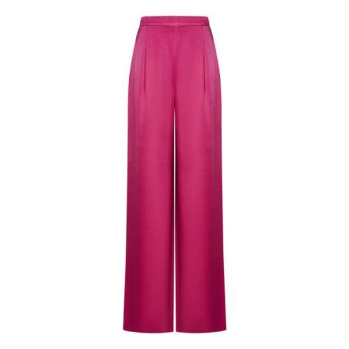 Max Mara Wide Trousers Pink, Dam