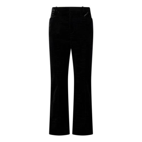 Tom Ford Wide Trousers Black, Dam