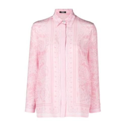 Versace Shirts Pink, Dam