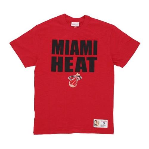 Mitchell & Ness Miami Heat NBA Legendary Slub Tee Red, Herr