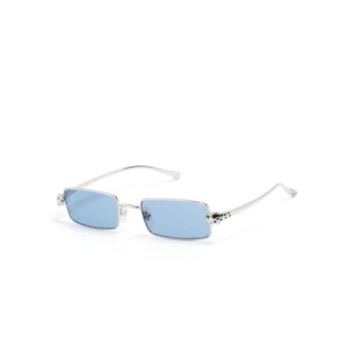 Cartier Silver Solglasögon för Dagligt Bruk Gray, Unisex