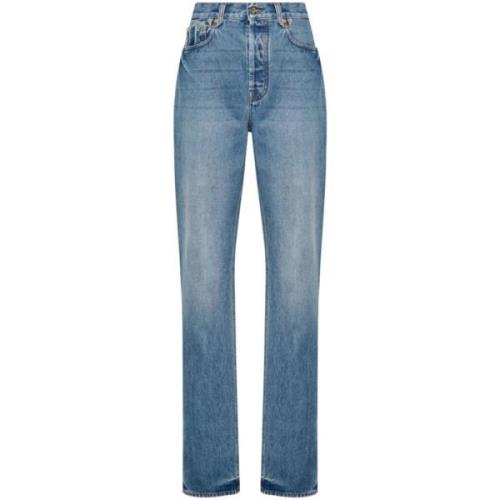 Jacquemus Straight Jeans Blue, Dam