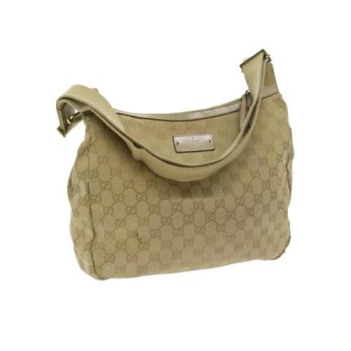 Gucci Vintage Pre-owned Canvas gucci-vskor Beige, Dam