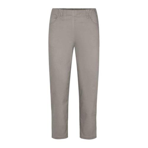 LauRie Straight Trousers Gray, Dam