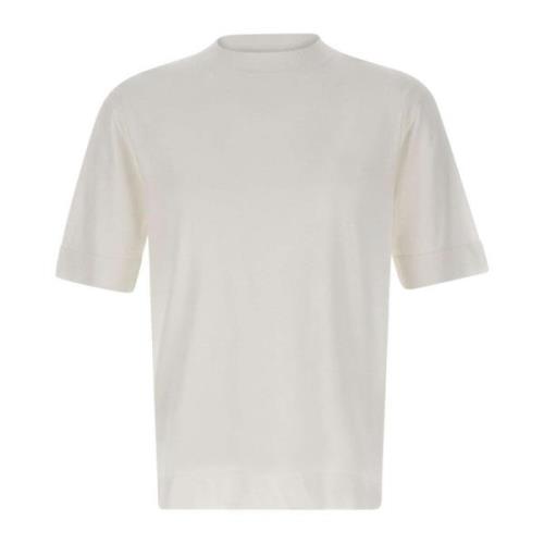 Filippo De Laurentiis Herr Bomull Crepe T-shirt Vit White, Herr