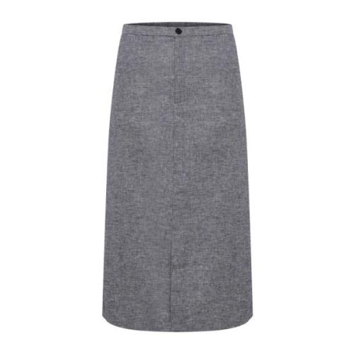 Part Two Midi Skirts Gray, Dam