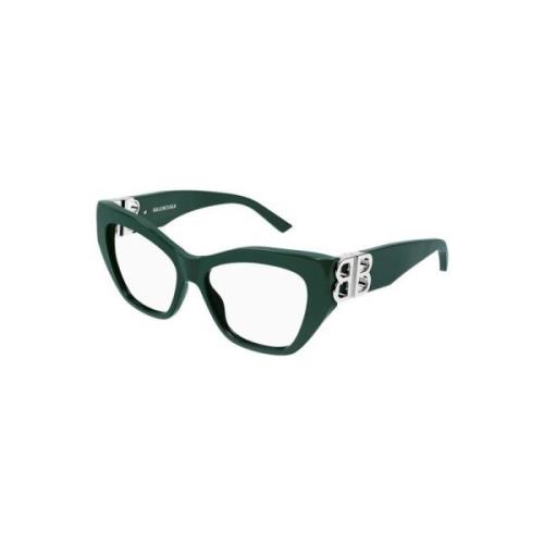 Balenciaga Grön Ram Stiliga Glasögon för Kvinnor Green, Dam