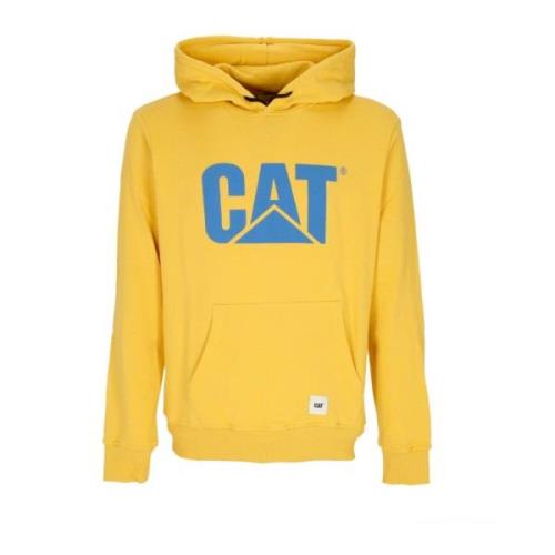 CAT Logo Hoodie Gul Streetwear Yellow, Herr