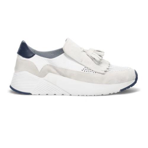 Calpierre Vita Slip-On Sneakers med Fransar White, Dam