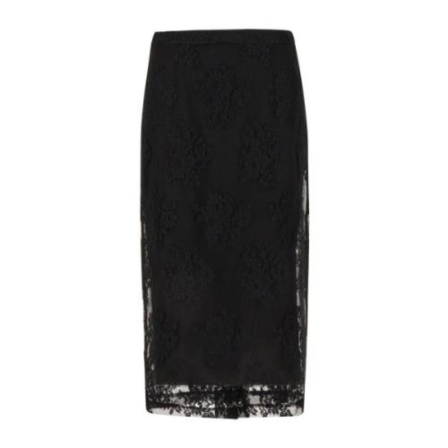 Dolce & Gabbana Midi Skirts Black, Dam