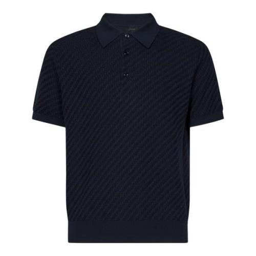 Brioni Polo Shirts Blue, Herr