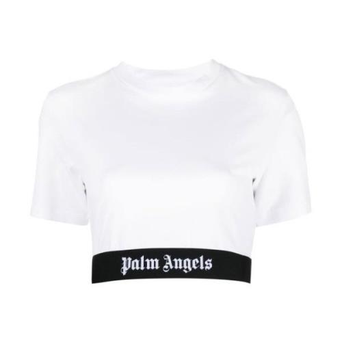 Palm Angels Vita T-shirts och Polos för Kvinnor White, Dam