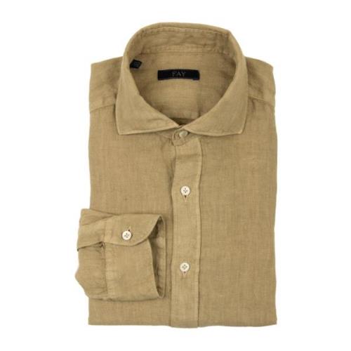 Fay Casual Shirts Brown, Herr